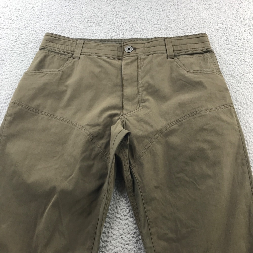 Kuhl Pant Men 34x32 Brown Free Radikl Outdoor Hiking Stretch Gorecore Perfomance